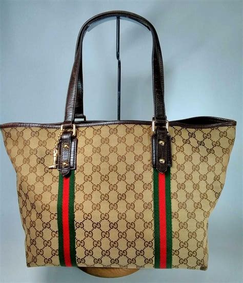 canvas tote gucci|genuine Gucci bag purse tote.